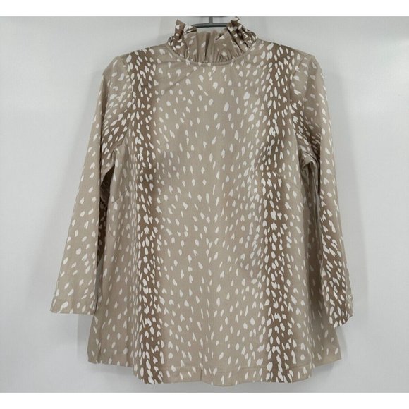 Tuckernuck Tops - Tuckernuck Antelope Faye Blouse sz XS Swing Top Ruffle Collar Bow Tie Career NWT